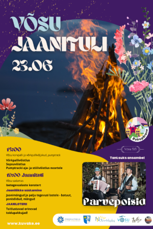 Võsu jaanituli koos ansambliga Parvepoisid 23. juunil 19:00